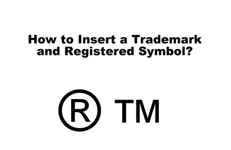 How do you add a trademark symbol. Things To Know About How do you add a trademark symbol. 